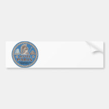 Het vintage Art. van de Reis van Parijs van het Ho Bumpersticker