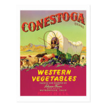 Het vintage Etiket van de Voedingsmiddelen van Gro Wenskaarten