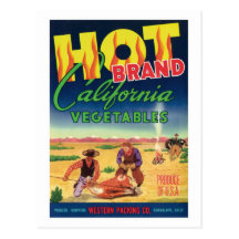 Het vintage Etiket van de Voedingsmiddelen van Gro Wenskaarten