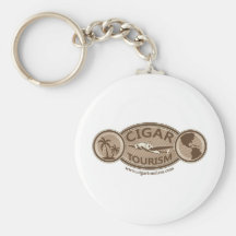 Het vintage Logo van het Toerisme van de Sigaar Sleutel Hanger