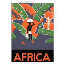 Het vintage Poster van de Reis van het Art deco, A Kaart