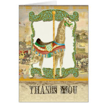 Het vintage Poster van het Circus, het Baby shower Kaarten