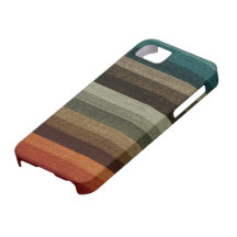 Het vintage Warme Patroon van de Strepen van de He iPhone 5 Case-Mate Hoesjes