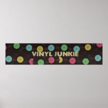 Het vinyl Poster van de Junkie