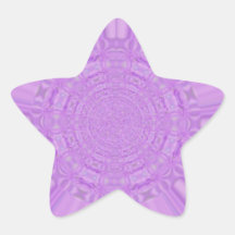 Het violette Digitale Art. van Paarse Stralen Ster Sticker