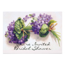 Het violette Vrijgezellenfeest van Bloemen uitnodigingen