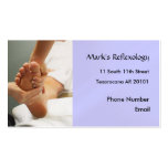 Het visitekaartje van de Foto van Reflexology van 