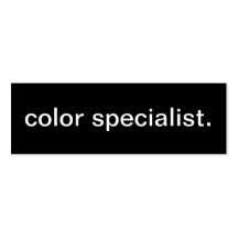 Het Visitekaartje van de Specialist van de kleur