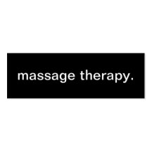 Het Visitekaartje van de Therapie van de massage