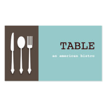 Het Visitekaartje van het Restaurant van het Tafel