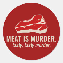 Het vlees is Moord, Smakelijke Moord Stickers