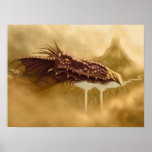 het vliegende poster van de draakfantasie