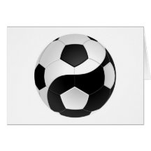 Het voetbal van Yang van Yin Wenskaarten