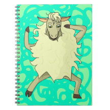 Het Vol figuur van de Schapen van Shelby Ringband Notitieboeken