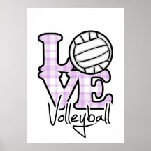 Het Volleyball van de liefde Afdruk