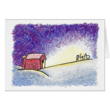Het Vreedzame Licht van Kerstmis Wenskaart