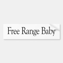 Het vrije Baby van de Waaier Bumpersticker