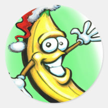 Het vrolijke Gelukkige Nieuwjaar van de Banaan van Stickers
