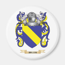 Het Wapenschild van Bruin (CREST van de Familie) Koelkast Magneet