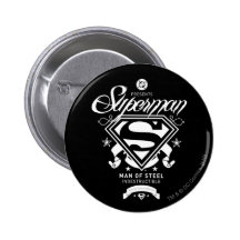 Het Wapenschild van de superman Speld Buttons