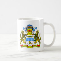 Het wapenschild van Guyana Koffie Bekers
