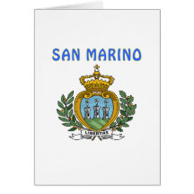 Het Wapenschild van San MARINO Wenskaarten
