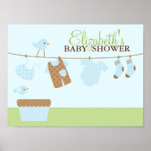Het Welkome Teken van het Baby shower van de Wasse Posters