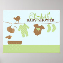 Het Welkome Teken van het Baby shower van de Wasse Posters