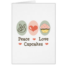 Het Wenskaart van Cupcakes van de Liefde van de vr