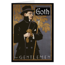 Het Wenskaart van de "GOTHIC VOOR HEREN"