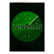 Het Wenskaart van de Radar van Wingman