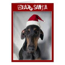 Het wenskaart van Kerstmis van de Hond van de kers