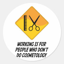 Het werken is want Who van Mensen de geen Kosmetie Stickers
