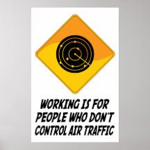 Het werken is want Who van Mensen geen Lucht Traff Afdruk