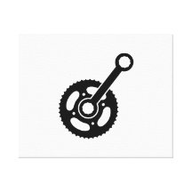 Het wieltoestel van de fiets canvas afdrukken