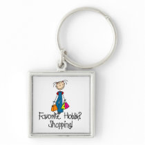 Het winkelen Favoriete Hobby sleutelhangers