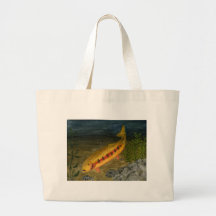 Het Winnende Kunstwerk van kinderen: gouden forel Canvas Tas