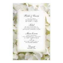 Het witte Menu van het Huwelijk van de Hydrangea h Briefpapier Papier