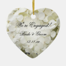 Het witte Ornament van het Hart van het Verloving 