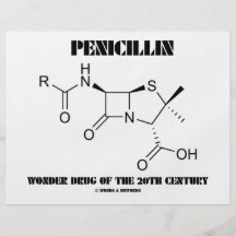 Het Wondermiddel van de penicilline van de 20ste E Gepersonaliseerde Folder