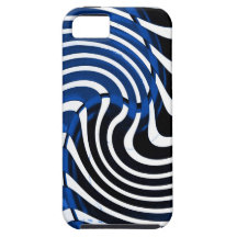 Het zebra vat Blauw en Zwarte samen iPhone 5 Case