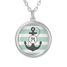 Het zeevaart Monogram van het Anker Hangertje