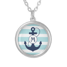 Het zeevaart Monogram van het Anker Persoonlijke Sieraden