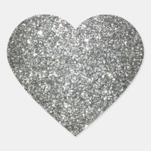 Het zilver schittert Glamour Stickers