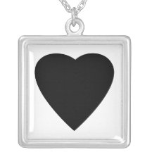 Het zwart-witte Ontwerp van het Hart van de Liefde Hangertjes