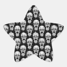 Het zwart-witte Patroon van de Apocalyps van de Zo Sticker