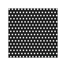 Het zwart-witte Patroon van de Stip. Spotty. Canvas Prints