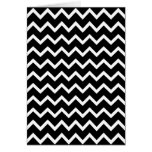 Het zwart-witte Patroon van de Zigzag Wenskaarten