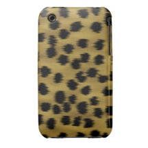 Het zwarte en Gouden Bruine Patroon van de Druk va iPhone 3 Case-Mate Hoesje