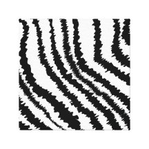 Het zwarte Gestreepte Patroon van de Druk Stretched Canvas Print